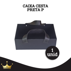 CAIXA CESTA PRETO P