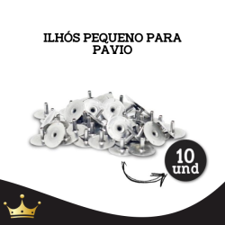 ILHÓS PARA PAVIO C 10 UNIDADES