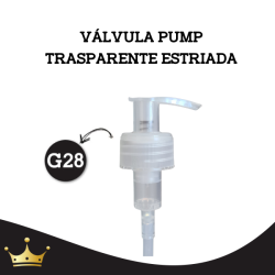 VÁLVULA PUMP G28 TRASPARENTE ESTRIADA