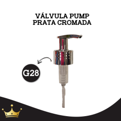 VÁLVULA - PUMP G28 CROMADA PRATA