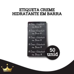 Etiqueta Creme Hidratante em Barra