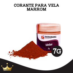 CORANTE PARA VELAS PÓ MARROM 7GRS