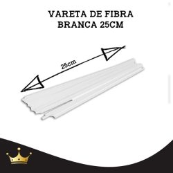 VARETA - FIBRA BRANCA 25CM 1UND