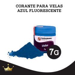CORANTE PARA VELAS PÓ AZUL FLUORESCENTE 7GRS