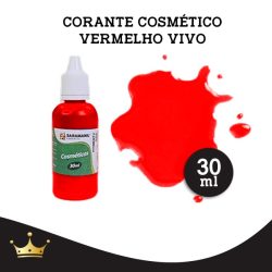 CORANTE - COSMÉTICO VERMELHO VIVO 30ML