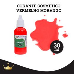 CORANTE - COSMÉTICO VERMELHO MORANGO 30ML