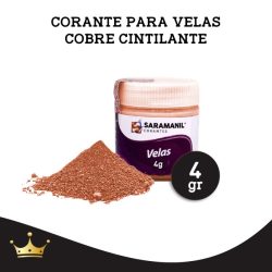 CORANTE PARA VELAS PÓ CINTILANTE COBRE 4GRS