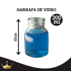 GARRAFA DE VIDRO 200ML