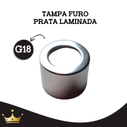 TAMPA - LAMINADA FURO PRATA G18