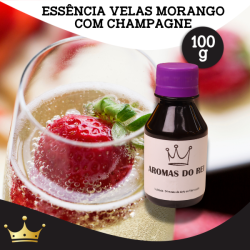 ESSENCIA VELAS - MORANGO COM CHAMPAGNE 100G