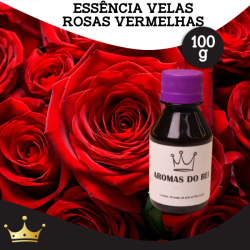 ESSÊNCIA  VELAS - ROSA VERMELHA 100G