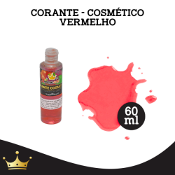 CORANTE - COSMÉTICO VERMELHO 60ML
